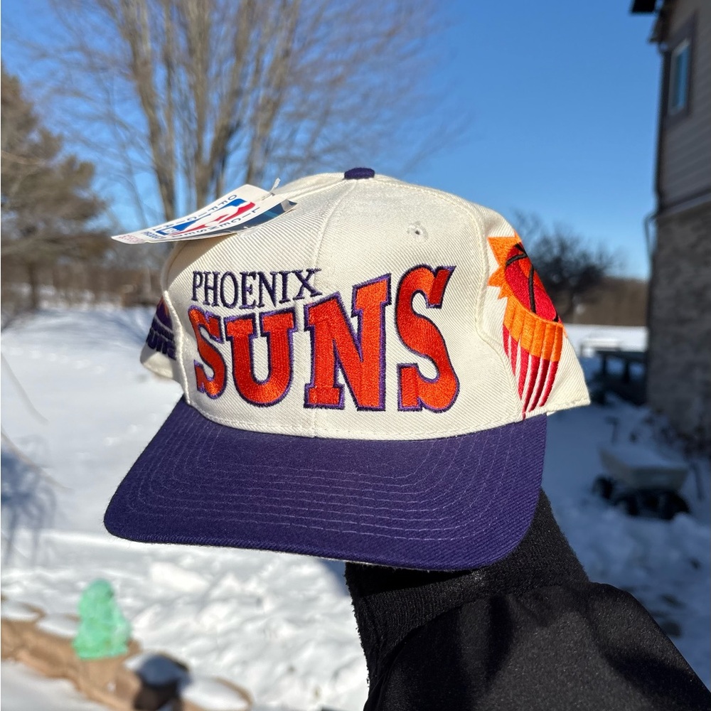 Phoenix Suns NBA Apex One Vintage 90s NOS NWT Deadstock Twill Fitted Hat 7 1/4